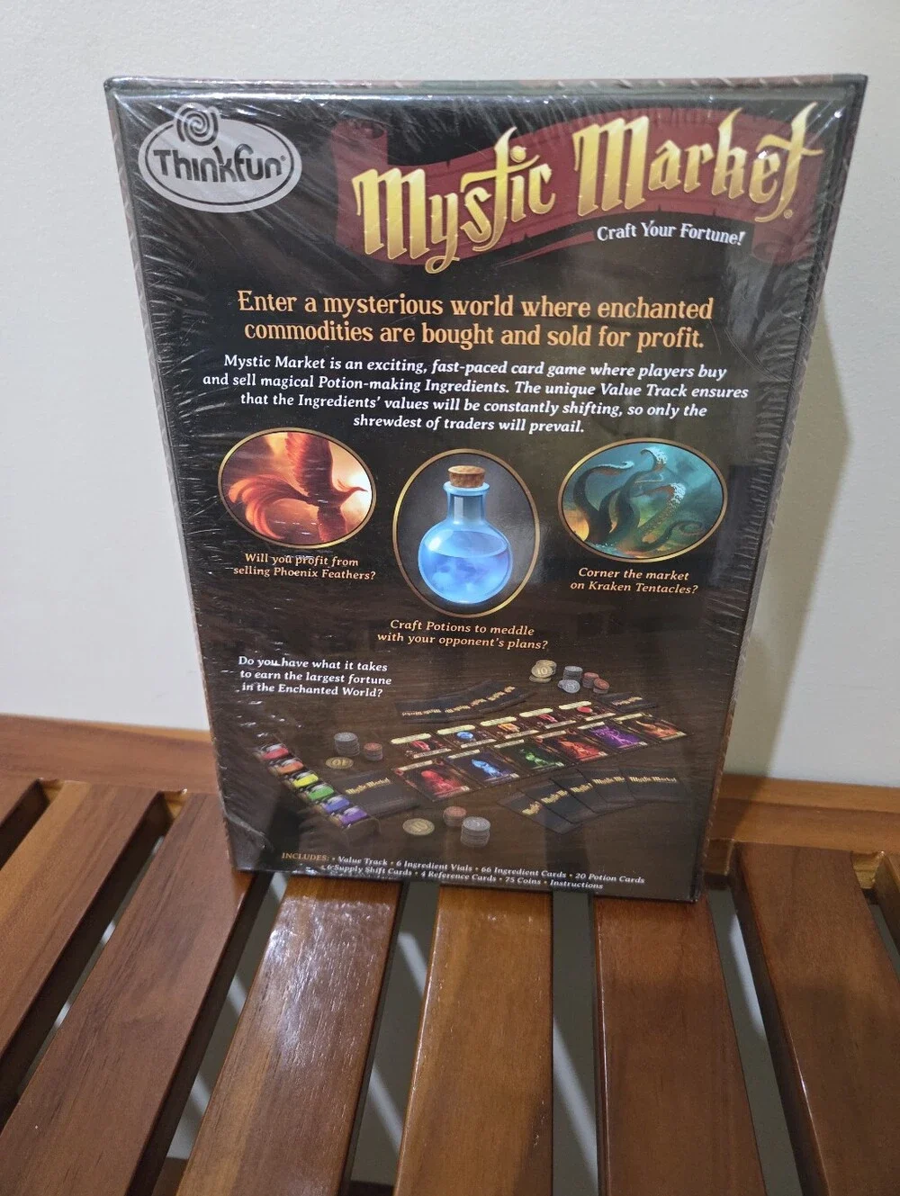 Mystic Market Board Game by ThinkFun - Colorful Fantasy Artwork